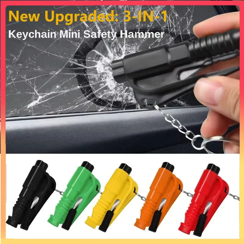 Rescue Rope Throw - Kompakter 3-in-1-Sicherheitshammer für Autos, Fensterbrecher und
