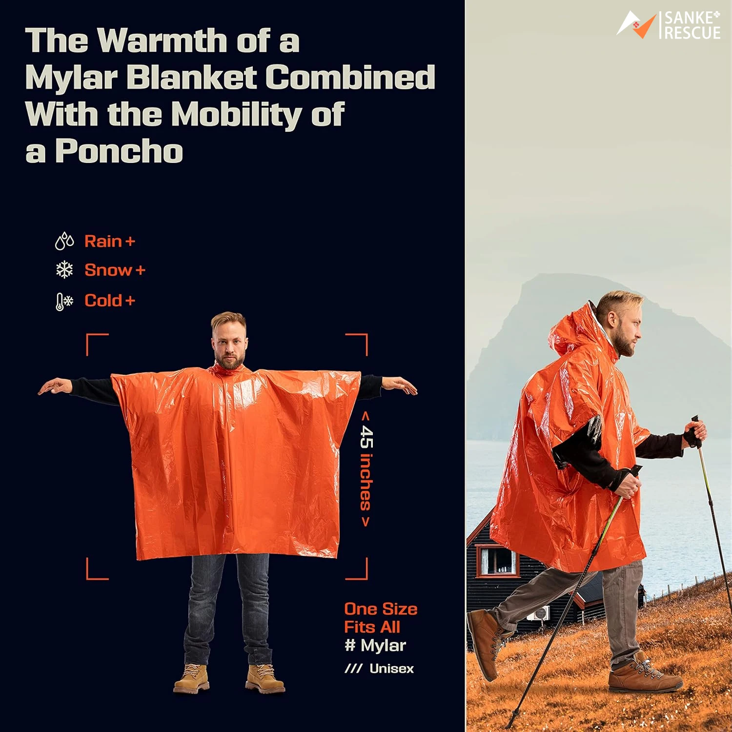 Notfall-Regenponcho Thermische – Emergency Poncho Rain Bewertung und Preis